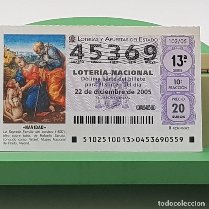 Loterie Nationale: LOTER&Iacute;A NACIONAL, SORTEO 102/05, 22 DICIEMBRE 2005, NAVIDAD, SAGRADA FAMILIA DEL CORDERO, N&ordm; 45369