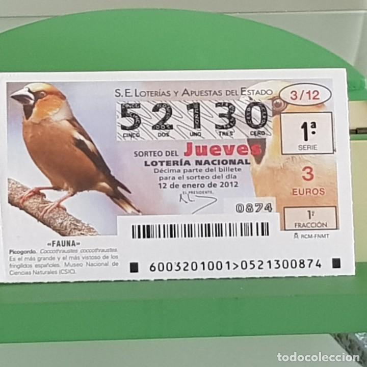 Nationale spanische Lotterie: LOTERIA NACIONAL, SORTEO 03/12, 12 ENERO 2012, FAUNA, PICOGORDO, N&ordm; 52130