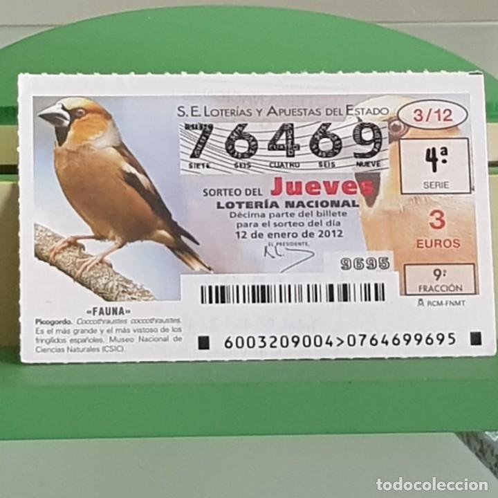 Nationale spanische Lotterie: LOTERIA NACIONAL, SORTEO 03/12, 12 ENERO 2012, FAUNA, PICOGORDO, N&ordm; 76469