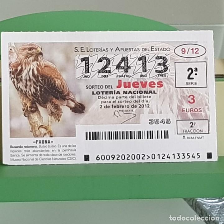 Loterie Nationale: LOTERIA NACIONAL, SORTEO 09/12, 2 FEBRERO 2012, FAUNA, BUSARDO RATONERO, N&ordm; 12413