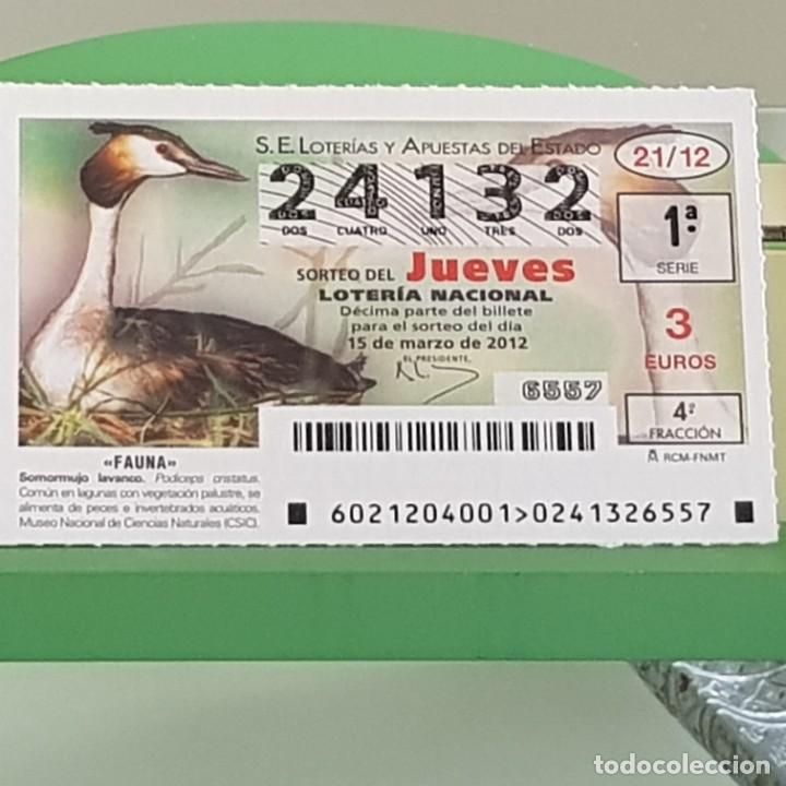 Loterie Nationale: LOTERIA NACIONAL, SORTEO 21/12, 15 MARZO 2012, FAUNA, SOMORMUJO LAVANCO, N&ordm; 24132