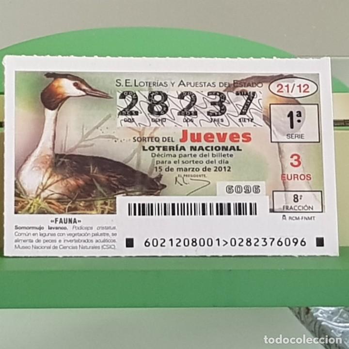 Loterie Nationale: LOTERIA NACIONAL, SORTEO 21/12, 15 MARZO 2012, FAUNA, SOMORMUJO LAVANCO, N&ordm; 28237