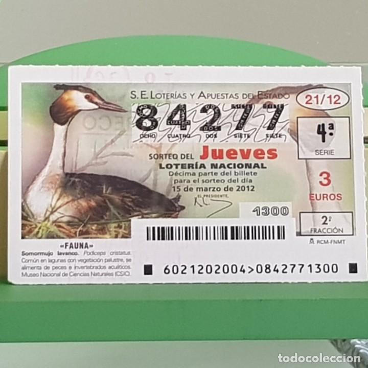 Loterie Nationale: LOTERIA NACIONAL, SORTEO 21/12, 15 MARZO 2012, FAUNA, SOMORMUJO LAVANCO, N&ordm; 84277