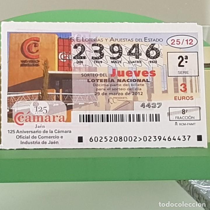Loterie Nationale: LOTERIA NACIONAL, SORTEO 25/12, 29 MARZO 2012, 125&ordm; ANIV. C&Aacute;MARA COMERCIO DE JA&Eacute;N, N&ordm; 23946