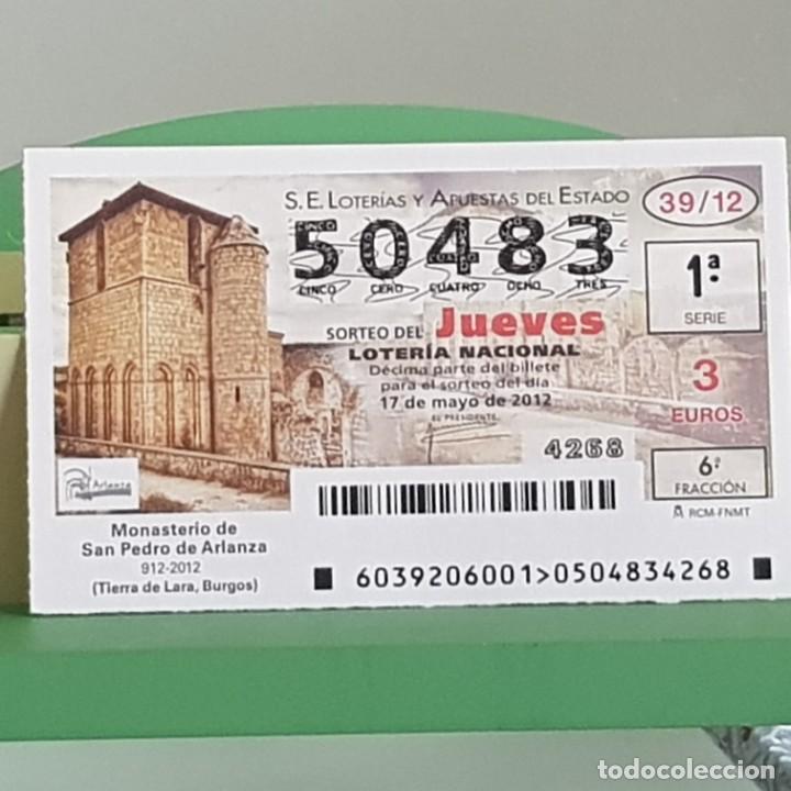 Loter&iacute;a Nacional: LOTERIA NACIONAL, SORTEO 39/12, 17 MAYO 2012, MONASTERIO S. PEDRO DE ARLANZA, BURGOS, N&ordm; 50483