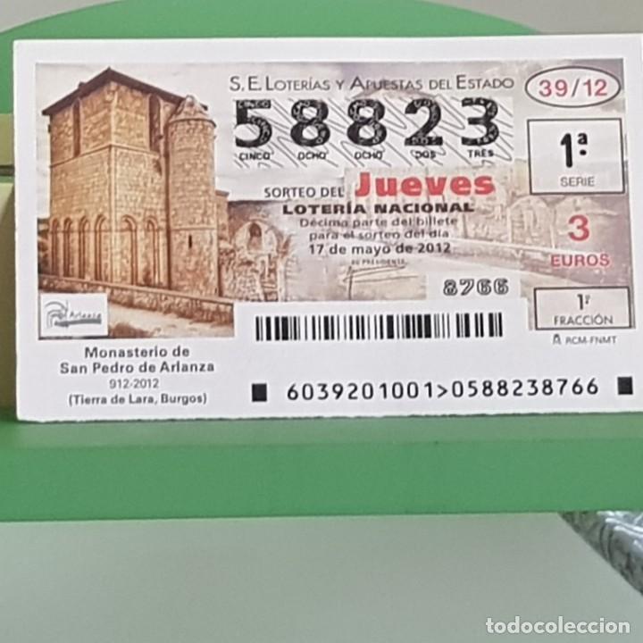 Loter&iacute;a Nacional: LOTERIA NACIONAL, SORTEO 39/12, 17 MAYO 2012, MONASTERIO S. PEDRO DE ARLANZA, BURGOS, N&ordm; 58823