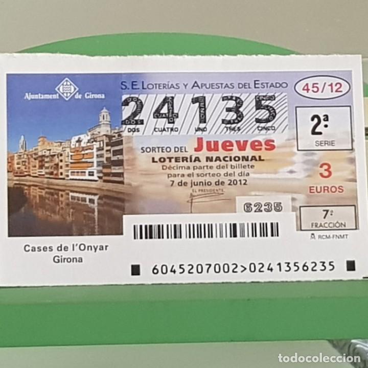 Loter&iacute;a Nacional: LOTERIA NACIONAL, SORTEO 45/12, 7 JUNIO 2012, CASES D L'ONYAR, GIRONA, N&ordm; 24135