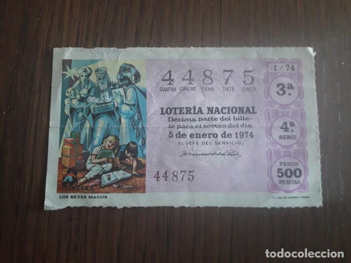 Nationale spanische Lotterie: d&eacute;cimo loter&iacute;a nacional de dia 05-01-74, los reyes magos. sorteo 1/74