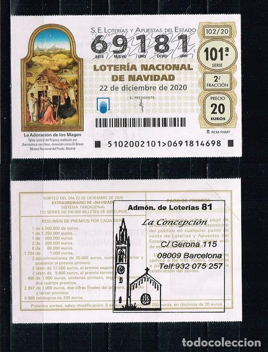 Loter&iacute;a nacional: D&eacute;cimo Loteria Nacional - Navidad A&ntilde;o 2020 - Im&aacute;gen La Adoraci&oacute;n de los Magos