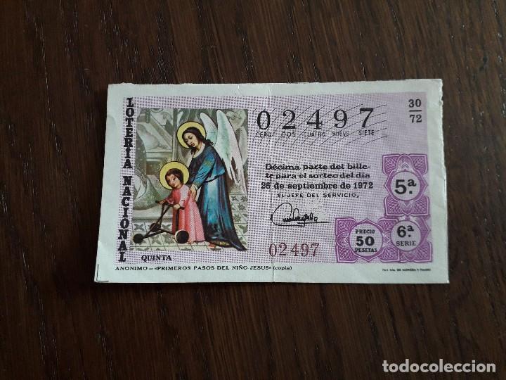 Loter&iacute;a nacional: d&eacute;cimo loter&iacute;a nacional de dia 26-09-72, An&oacute;nimo, Primeros pasos del ni&ntilde;o Jes&uacute;s. sorteo 30/72