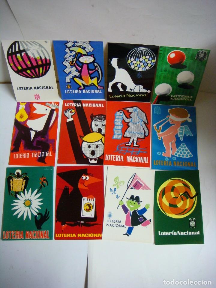 Loter&iacute;a Nacional: POSTALES DE LA LOTERIA NACIONAL COLECCION DE 12 POSTALES LETRA ( A ) -(&)