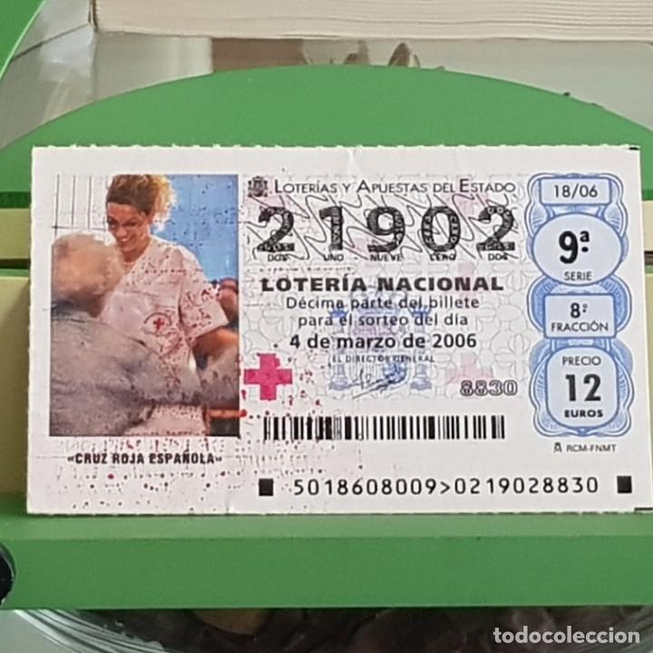 National Spanish Lottery: LOTERIA NACIONAL, SORTEO 18/06, 4 MARZO 2006. CRUZ ROJA ESPA&Ntilde;OLA, N&ordm; 21902