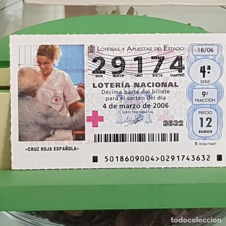 National Spanish Lottery: LOTERIA NACIONAL, SORTEO 18/06, 4 MARZO 2006. CRUZ ROJA ESPA&Ntilde;OLA, N&ordm; 29174