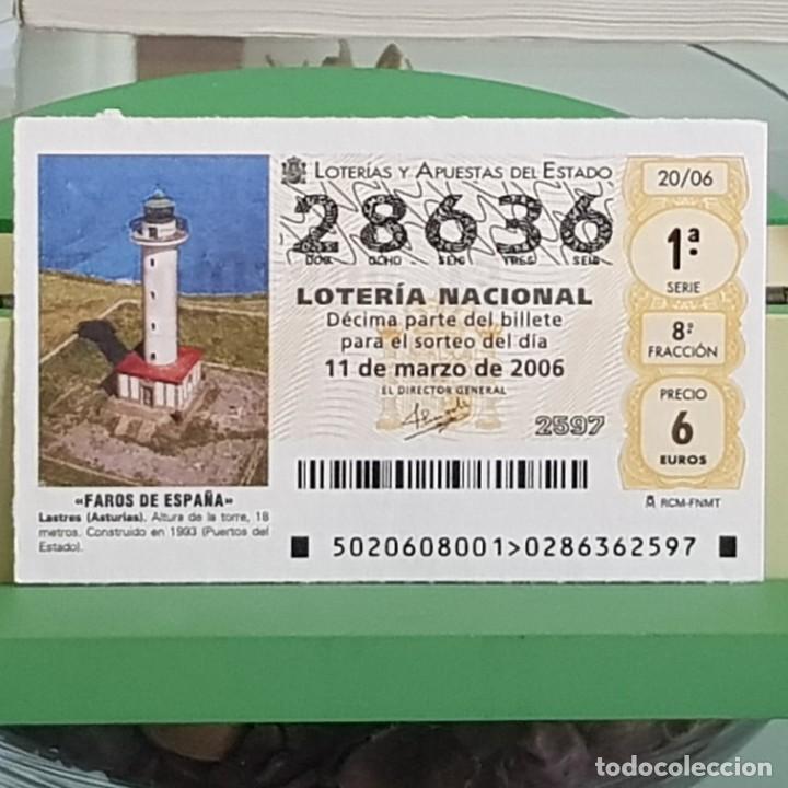 Lotteria Nationale Spagnola: LOTER&Iacute;A NACIONAL, SORTEO 20/06, 11 MARZO 2006, FARO LASTRES, ASTURIAS, N&ordm; 28636