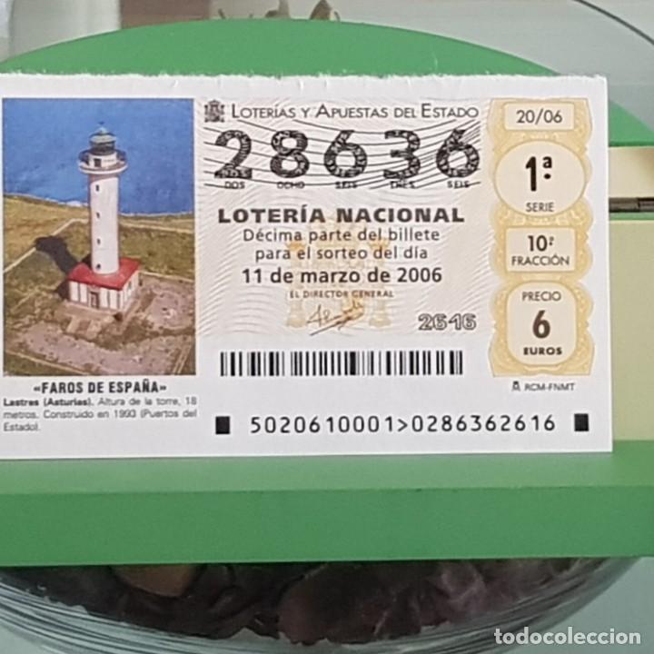 Lotteria Nationale Spagnola: LOTER&Iacute;A NACIONAL, SORTEO 20/06, 11 MARZO 2006, FARO LASTRES, ASTURIAS, N&ordm; 28636