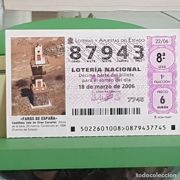 Lotteria Nationale Spagnola: LOTER&Iacute;A NACIONAL, SORTEO 22/06, 18 MARZO 2006, FARO CASTILLETE, ISLA DE GRAN CANARIA, N&ordm; 87943