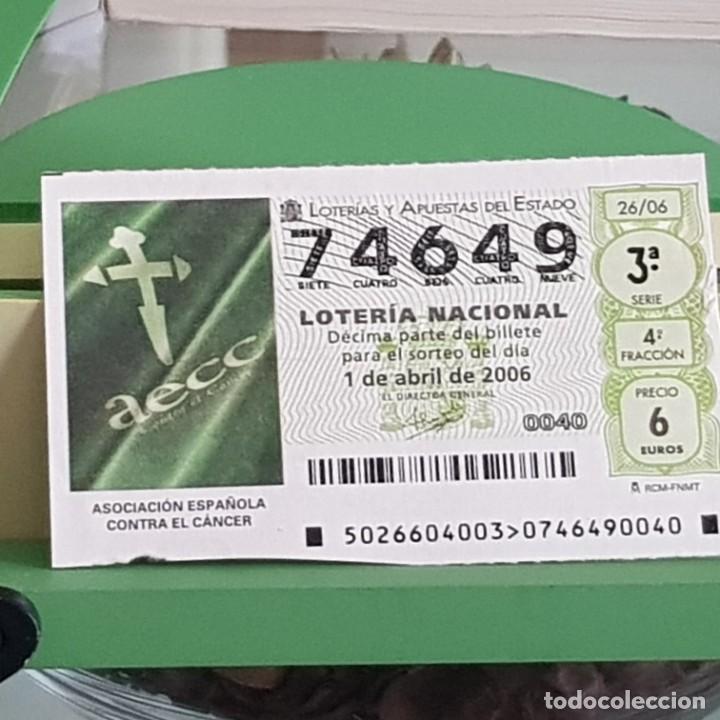 Lotteria Nationale Spagnola: LOTER&Iacute;A NACIONAL, SORTEO 26/06, 1 ABRIL 2006, ASOCIACI&Oacute;N ESPA&Ntilde;OLA CONTRA EL C&Aacute;NCER, N&ordm; 74649