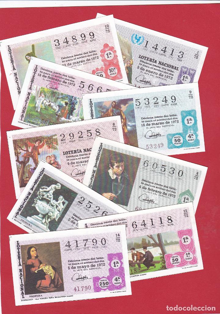 Loter&iacute;a Nacional: LOTERIA A&Ntilde;O 1972 COMPLETO 40 DECIMOS