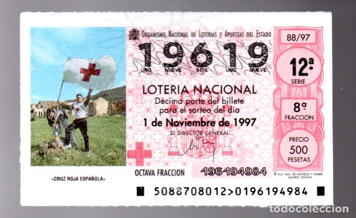 Nationale spanische Lotterie: LOTER&Iacute;A NACIONAL - 1 DE NOVIEMBRE DE 1997 - SORTEO 88 - CRUZ ROJA ESPA&Ntilde;OLA -