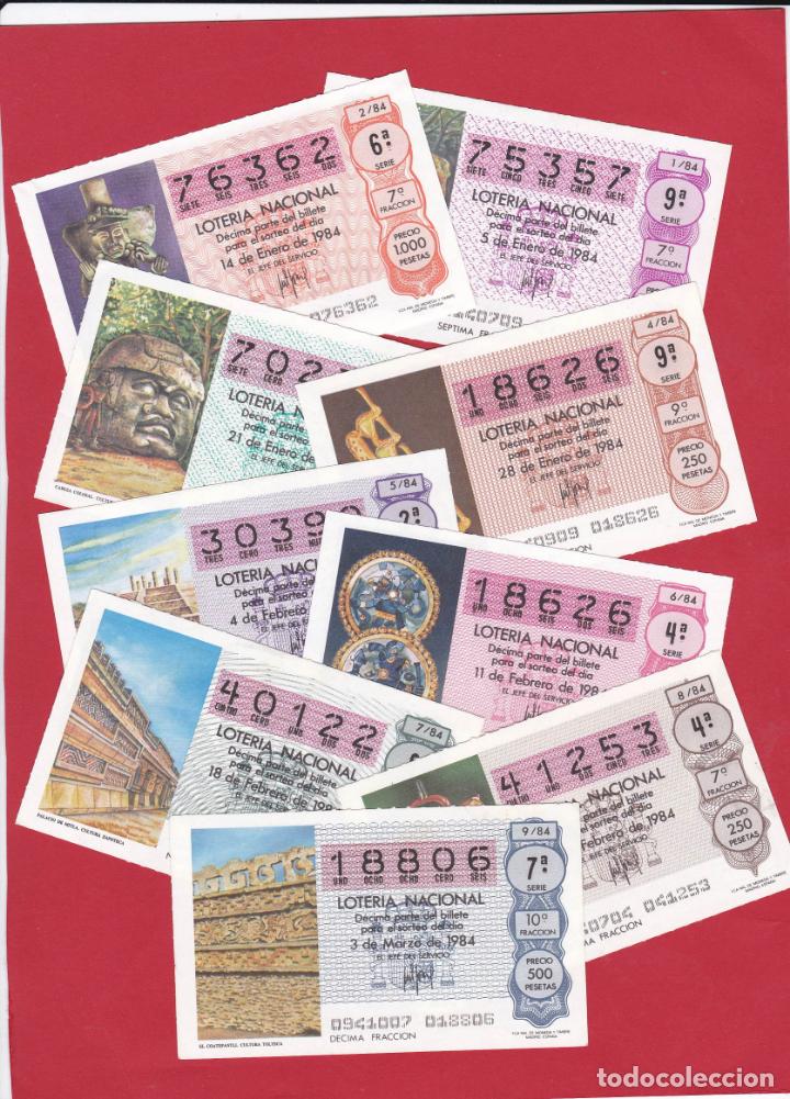 Lotteria Nationale Spagnola: LOTERIA A&Ntilde;O 1984 COMPLETO 50 DECIMOS