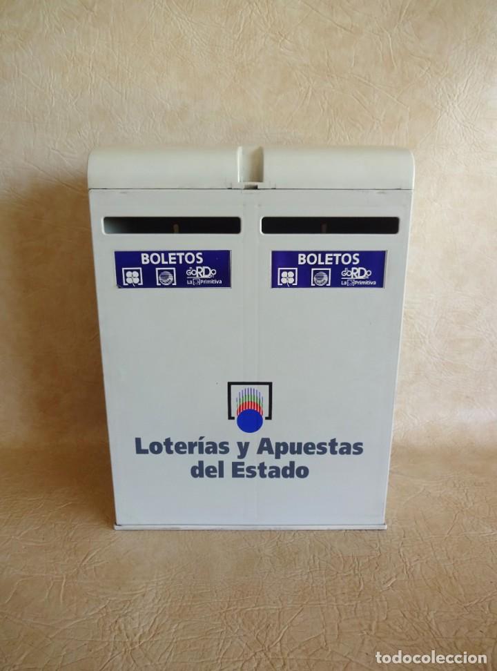 Lotaria Nacional: antiguo buzon loterias y apuestas al estado a&ntilde;os 90