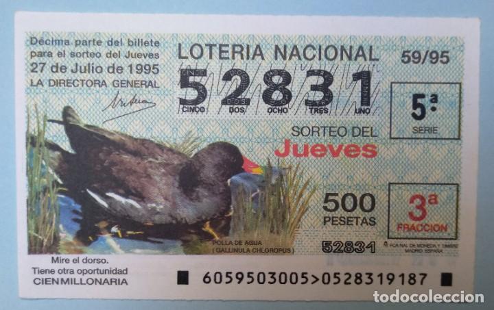 National Spanish Lottery: Loter&iacute;a Nacional del jueves 1995 sorteo 59