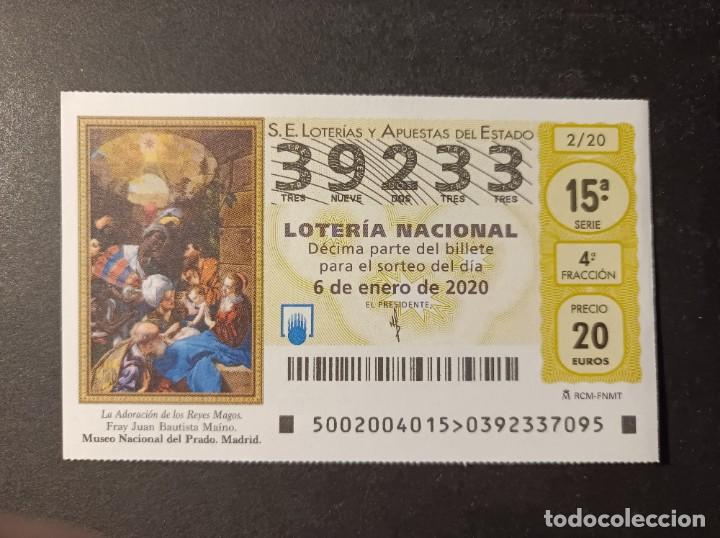 Loter&iacute;a Nacional: D&eacute;cimo 6 de Enero 2020. Adoraci&oacute;n Reyes. Museo del Prado. Loter&iacute;a San Mill&aacute;n Madrid.