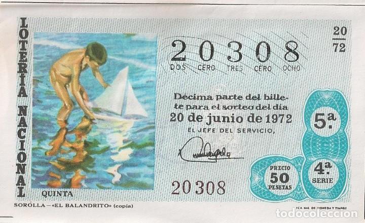 Lotaria Nacional: LOTER&Iacute;A NACIONAL 20308 20 JUNIO 1972 SORTEO 20/72