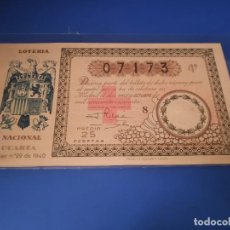 Lotería Nacional: LOTERIA 1940 SORTEO 29