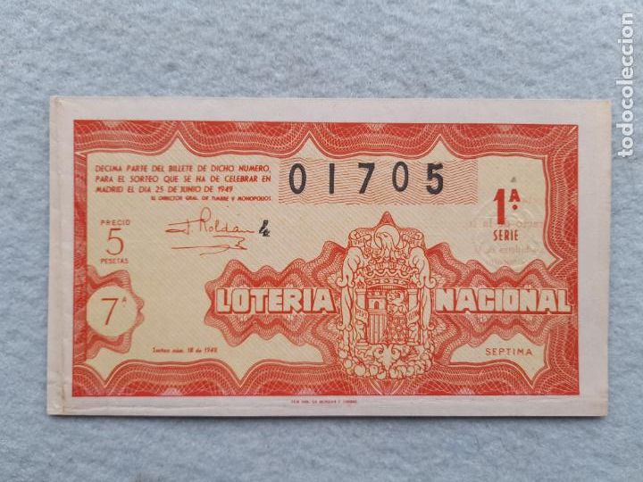 Loter&iacute;a nacional: D&eacute;cimo. Sorteo n&ordm;: 18 de 1949. - Foto 1