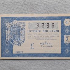 Lotería Nacional: DÉCIMO. SORTEO Nº 6 DE 1947.. Lote 290981778