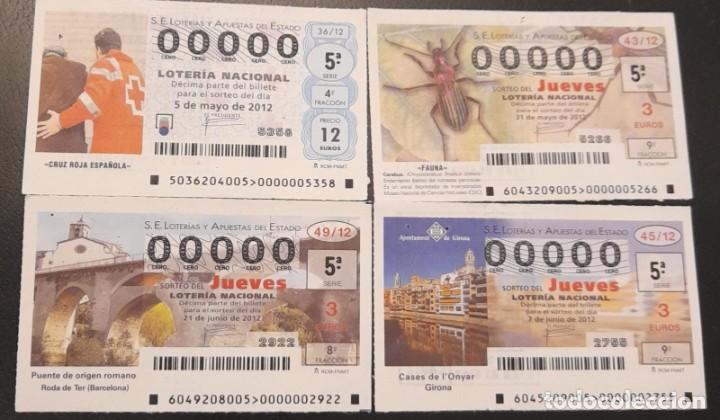 Loter&iacute;a Nacional: LOTE DE 4 D&Eacute;CIMOS DE LOTER&Iacute;A NACIONAL DEL N&ordm; 00000, DE 2012, ADMINISTRACI&Oacute;N DE C&Aacute;DIZ