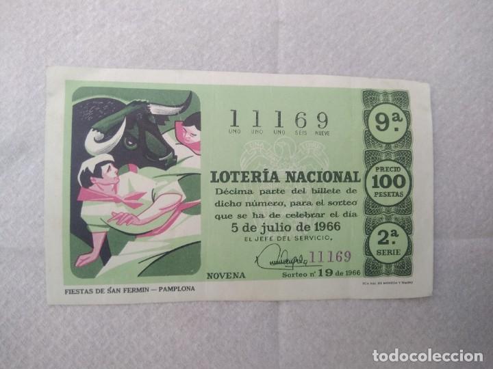 Loter&iacute;a Nacional: Loteria nacional 5 de julio de 1966, fiestas de san fermin