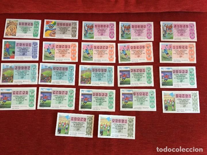 Loter&iacute;a Nacional: R16218 LOTE 22 DECIMO LOTERIA NACIONAL A&Ntilde;O 1982 FUTBOL MUNDIAL ESPA&Ntilde;A