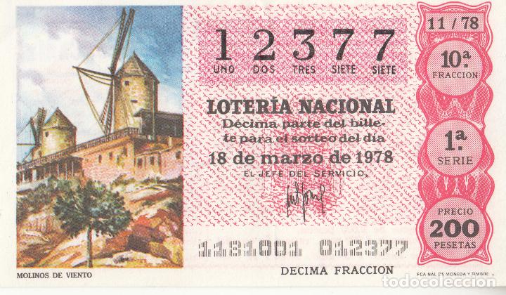 Loterie Nationale: D&Eacute;CIMO LOTER&Iacute;A NACIONAL. 18/03/78 SORTEO 11/78. INDIQUE EXPRESAMENTE SI DESEA ESTE N&Uacute;MERO.