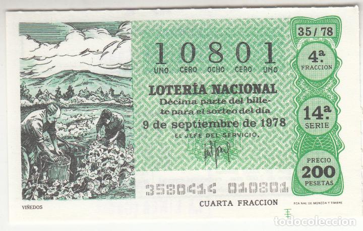 Loterie Nationale: D&Eacute;CIMO LOTER&Iacute;A NACIONAL. 09/09/78 SORTEO 35/78. CAPIC&Uacute;A. INDIQUE EXPRESAMENTE SI DESEA ESTE N&Uacute;MERO.