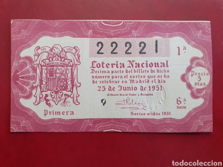National Spanish Lottery: Loter&iacute;a Nacional 25 junio 1951 sorteo 18