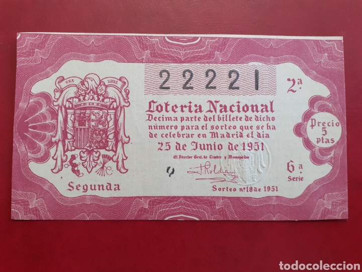 National Spanish Lottery: Loter&iacute;a Nacional 25 junio 1951 sorteo 18