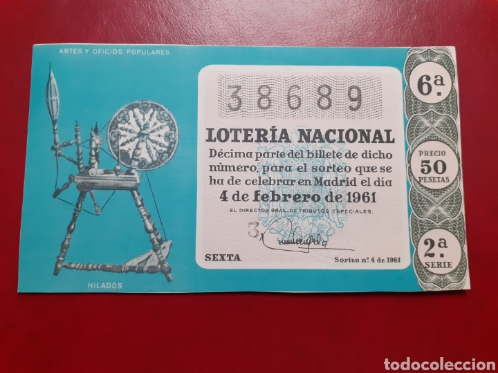Loter&iacute;a nacional: Loter&iacute;a Nacional 4 febrero 1961 sorteo 4