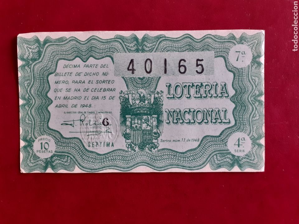 National Spanish Lottery: Loter&iacute;a Nacional 15 abril 1948 sorteo 11