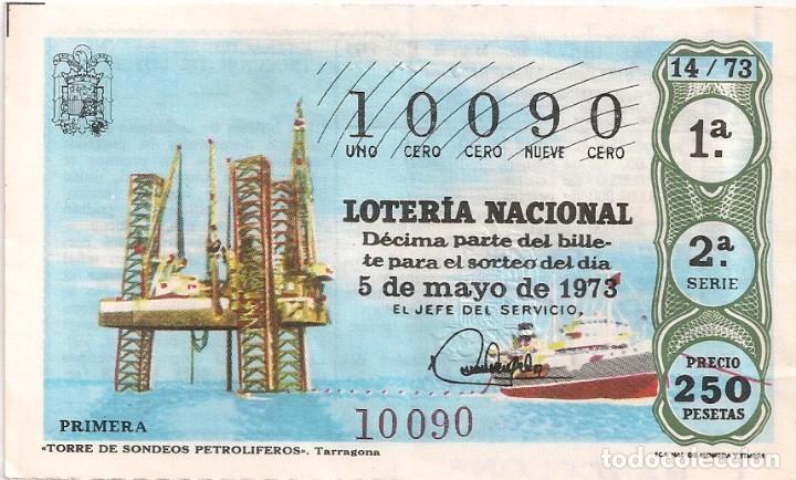 Lotaria Nacional: LOTER&Iacute;A NACIONAL 10090 5 MAYO 1973 SORTEO 14/73