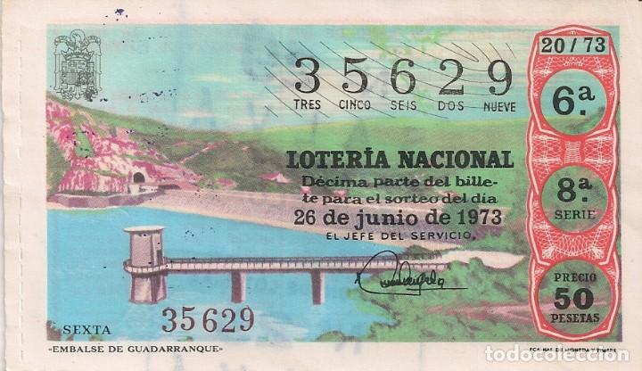 Lotaria Nacional: LOTER&Iacute;A NACIONAL 35629 26 JUNIO 1973 SORTEO 20/73