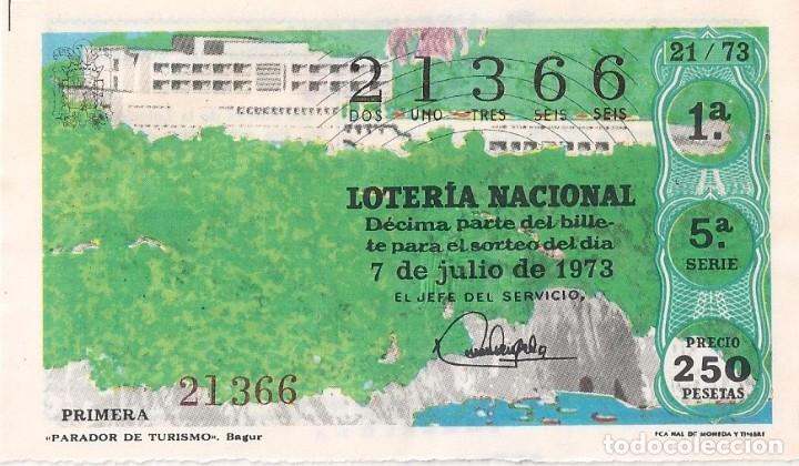Lotaria Nacional: LOTER&Iacute;A NACIONAL 21366 7 JULIO 1973 SORTEO 21/73