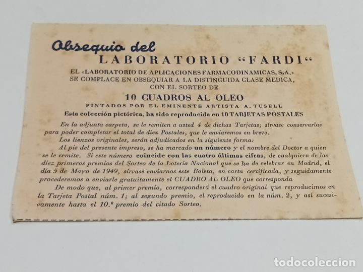 Loterie Nationale: PARTICIPACION LOTERIA NACIONAL NAVIDAD. OBSEQUIO LABORATORIO FARDI 1949. VER