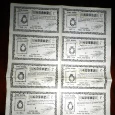 Lotería Nacional: BILLETE COMPLETO ( 10 DÉCIMOS ), LOTERIA NACIONAL. SORTEO Nº 4 DE 1931, CUARTA SERIE, BUEN ESTADO.