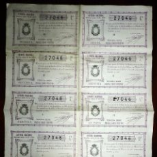 Lotería Nacional: BILLETE COMPLETO ( 10 DÉCIMOS ), LOTERIA NACIONAL. SORTEO Nº 6 DE 1931, TERCERA SERIE, BUEN ESTADO.