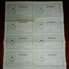 Lotería Nacional: BILLETE COMPLETO ( 10 DÉCIMOS ), LOTERIA NACIONAL. SORTEO Nº 30 DE 1932, PRIMERA SERIE, BUEN ESTADO.