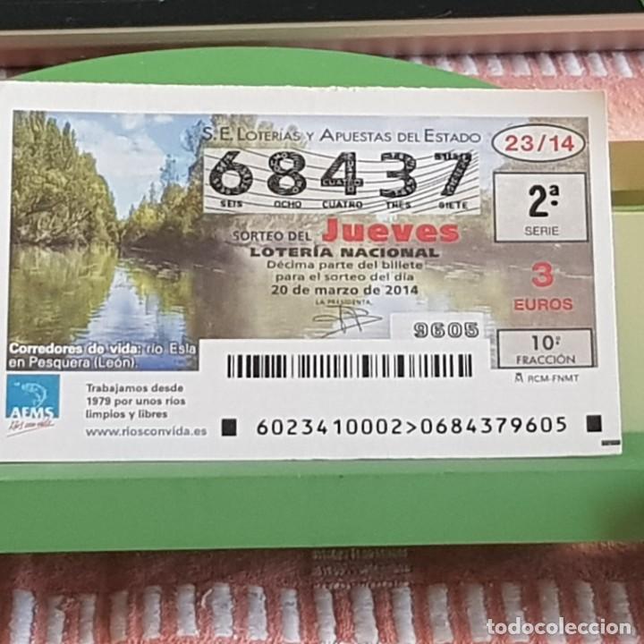 Nationale spanische Lotterie: LOTER&Iacute;A NACIONAL, SORTEO 23/14, 20 MARZO 2014, R&Iacute;OS CON VIDA, RIO ESLA, PESQUERA LE&Oacute;N, N&ordm; 68437