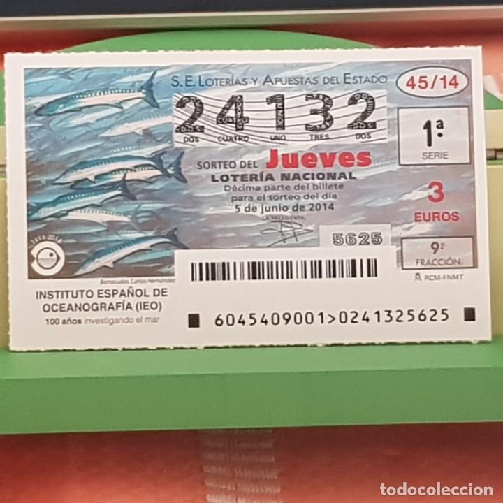 Lotaria Nacional: LOTER&Iacute;A NACIONAL, SORTEO 45/14, 5 JUNIO 2014, 100 ANIV. INSTITUTO ESPA&Ntilde;OL OCEANOGRAF&Iacute;A, N&ordm; 24132