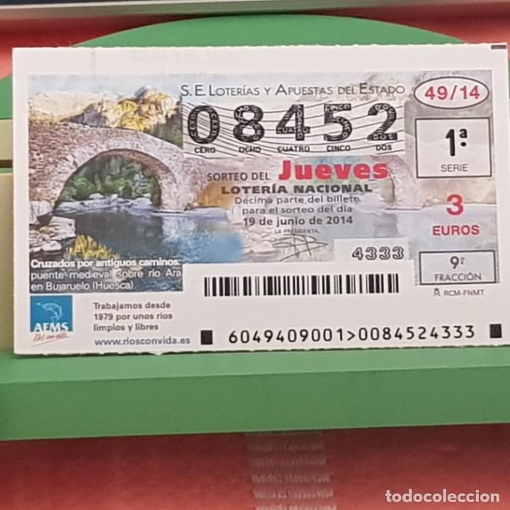 Lotaria Nacional: LOTER&Iacute;A NACIONAL, SORTEO 49/14, 19 JUNIO 2014, R&Iacute;OS CON VIDA, R&Iacute;O ARA, BUJARUELO, HUESCA, N&ordm; 08452